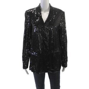 Picadilly Women Blazer Black Button Long Sleeve Size L